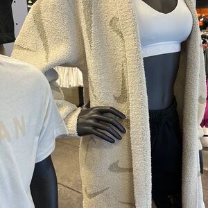 Nike Cream and Tan Cardigan